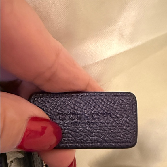 💙 Coach NWT Metallic Blue Gia Crossbody Bag ISignature Canvas / Silver Hardware - Picture 7 of 7